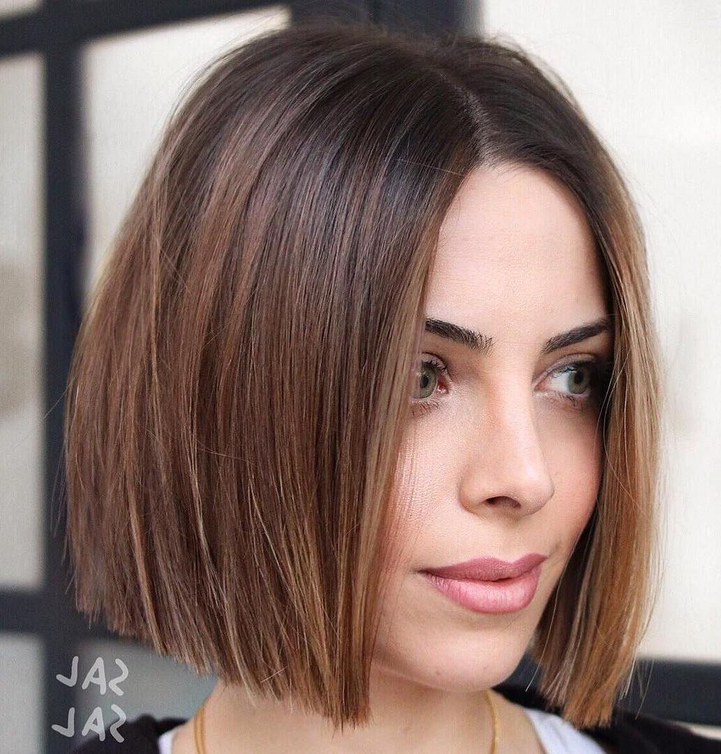 35 Cute Short Bob Haircuts Everyone Will Be Obsessed With In Inside Straight Wispy Jaw Length Bob Hairstyles (View 18 of 20)