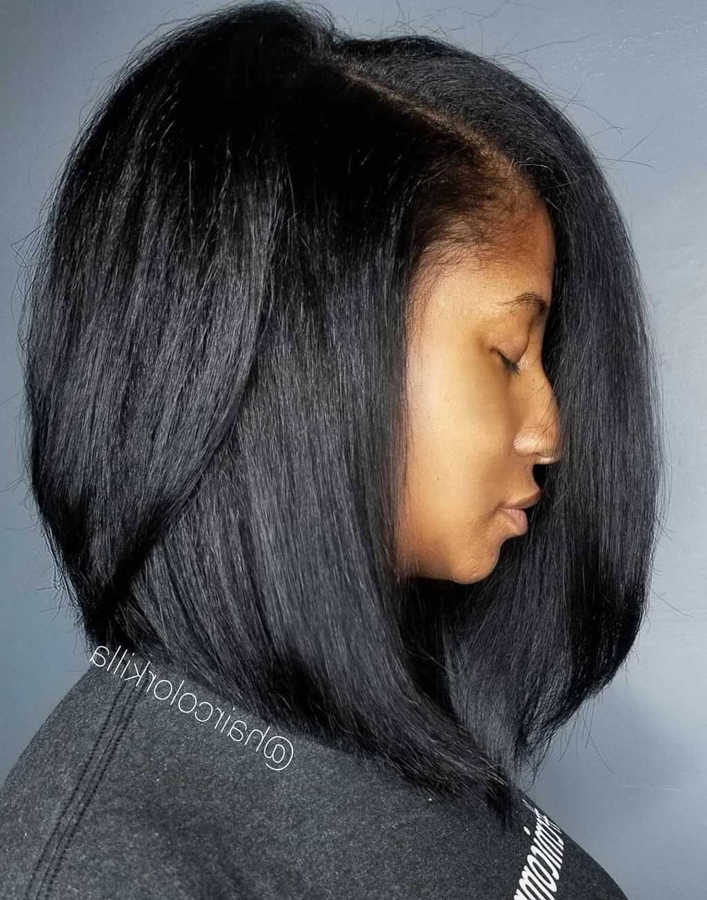 35 Killer Ways To Work Long Bob Haircuts For 2019 Within Current Side Parted Layered Bob Haircuts (View 13 of 20)