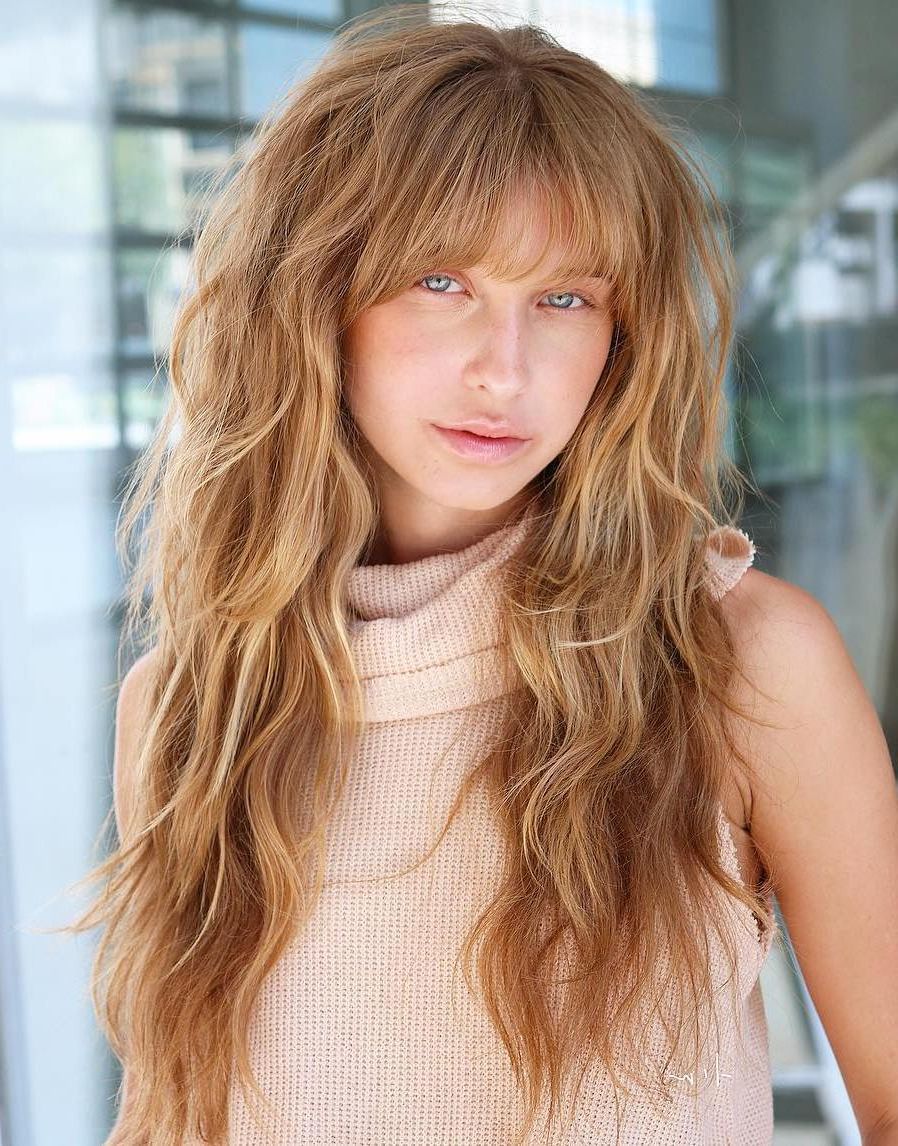 40 Modern Shag Haircuts For Women To Make A Splash Inside Latest Long Curly Blonde Shag Haircuts With Bangs (View 2 of 20)