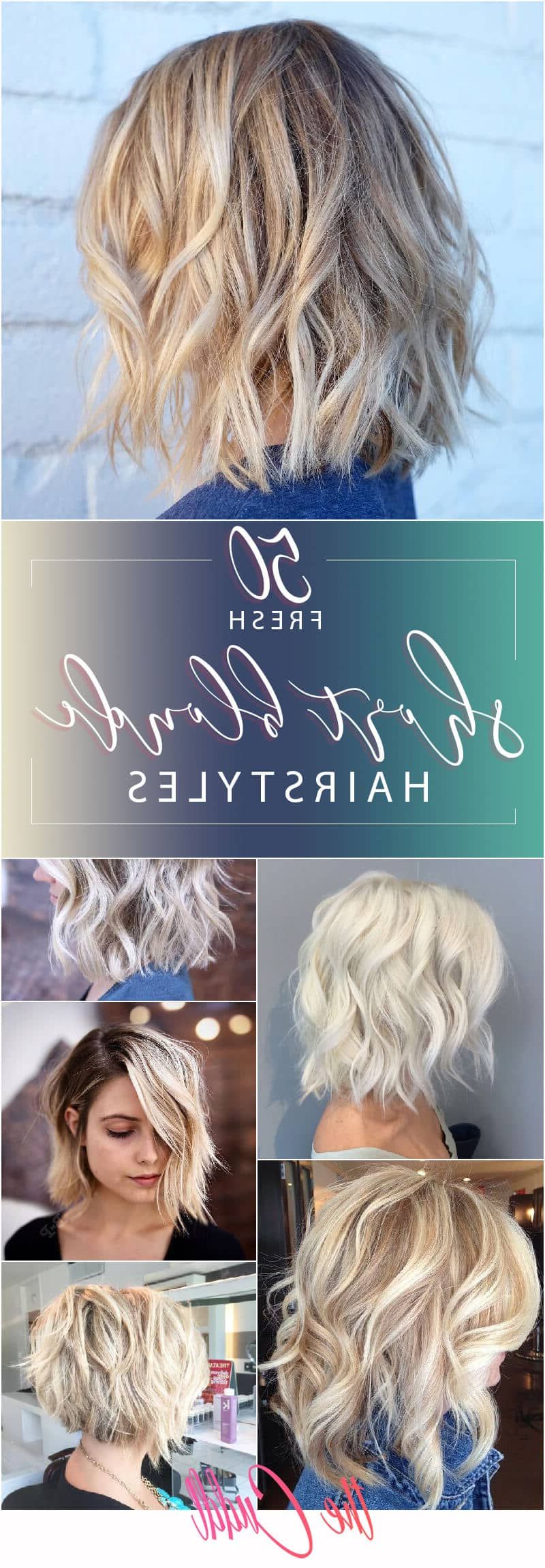 50 Fresh Short Blonde Hair Ideas To Update Your Style In 2019 Throughout Most Up To Date Long Dynamic Metallic Blonde Shag Haircuts (View 9 of 20)