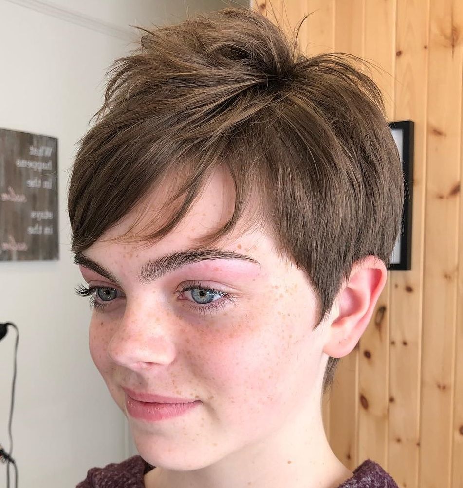 50 Hottest Pixie Cut Hairstyles In 2019 With Cropped Hairstyles For Round Faces (View 9 of 20)