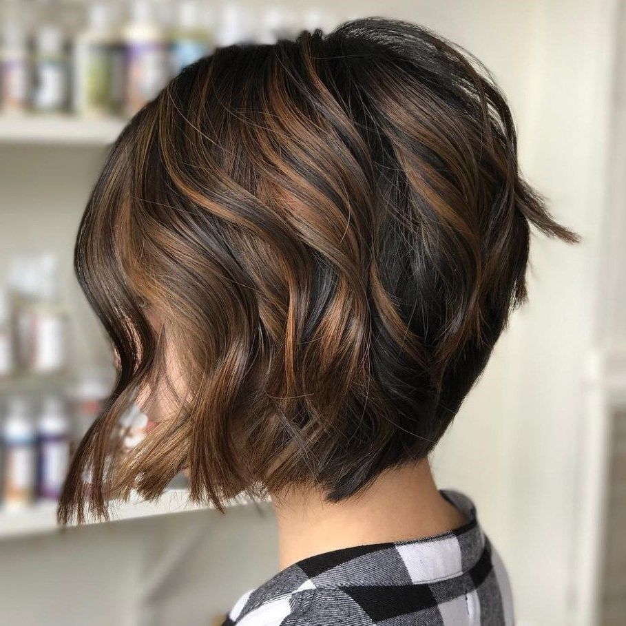 60 Chocolate Brown Hair Color Ideas For Brunettes In 2019 In Chin Length Chocolate Bob Shag Haircuts (View 6 of 20)