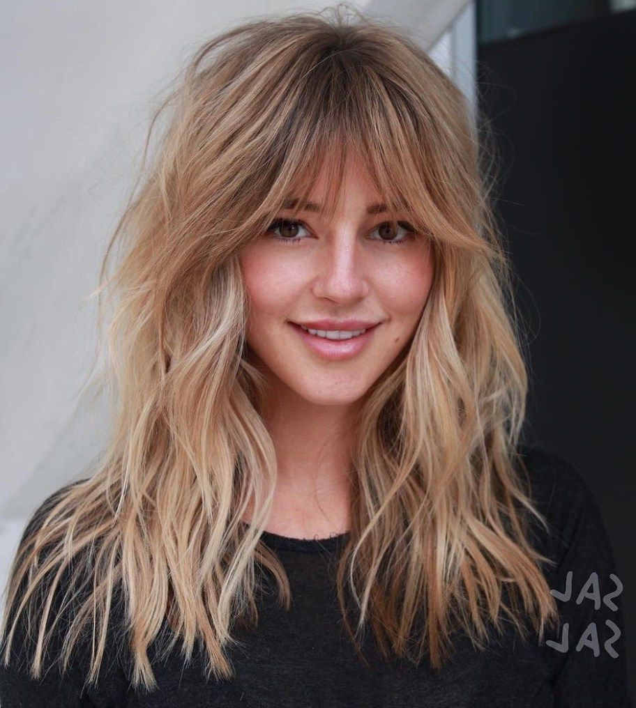 60 Lovely Long Shag Haircuts For Effortless Stylish Looks In Throughout Newest Longer Tousled Caramel Blonde Shag Haircuts (View 1 of 20)