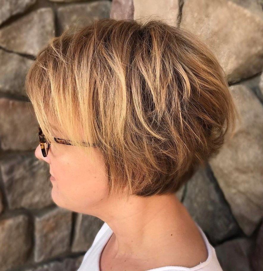 60 Most Prominent Hairstyles For Women Over 40 In 2019 For Razored Honey Blonde Bob Hairstyles (View 3 of 20)