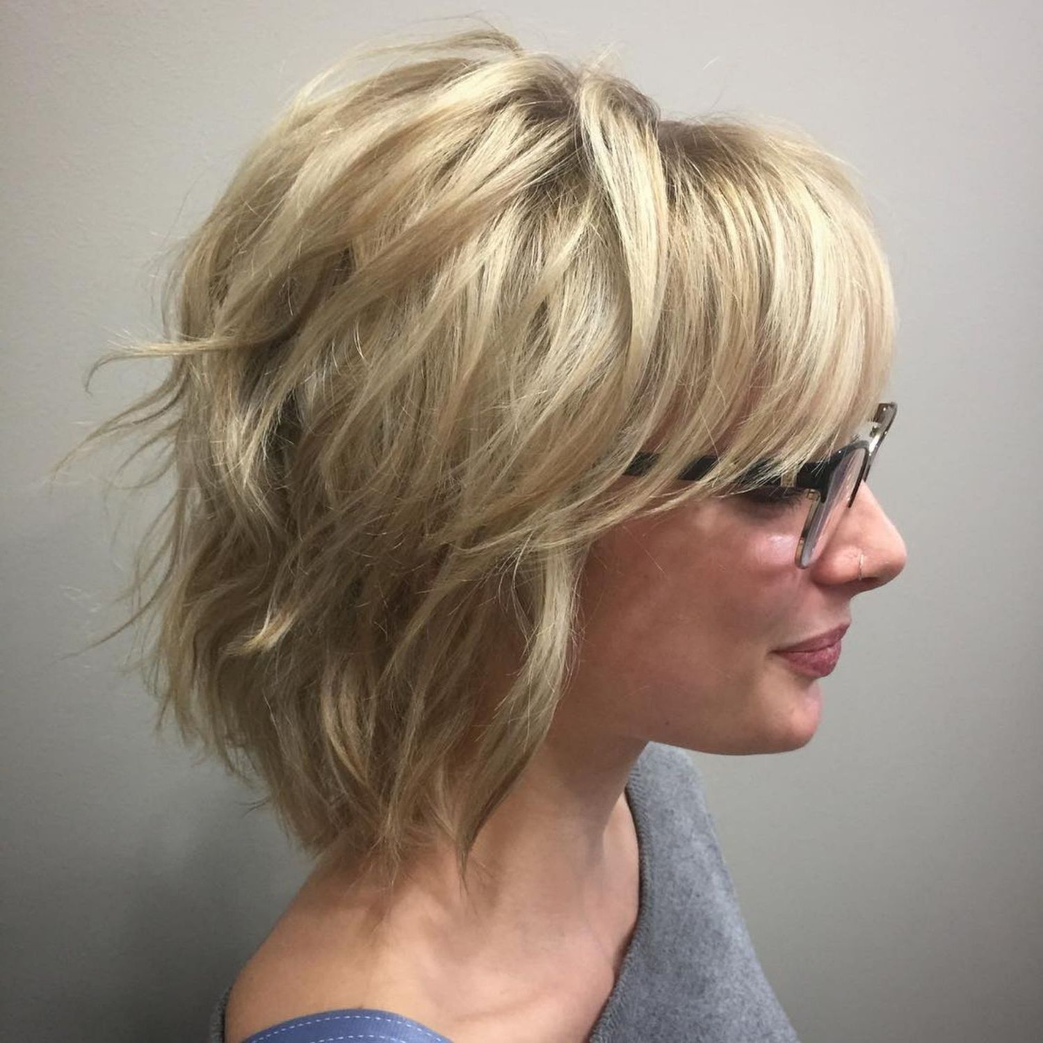 60 Most Universal Modern Shag Haircut Solutions In 2019 Throughout Shaggy Blonde Bob Hairstyles With Bangs (View 2 of 20)