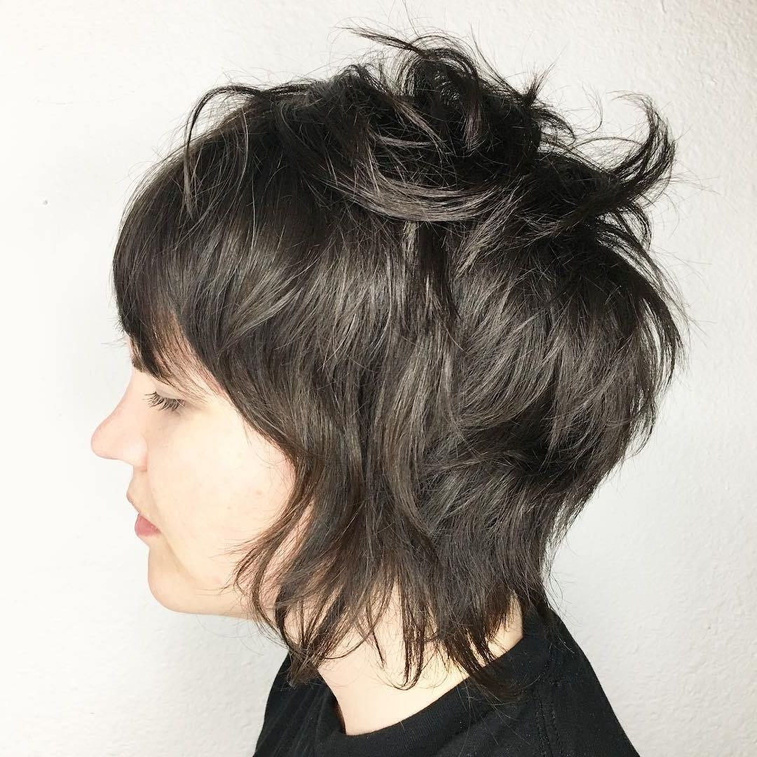 60 Short Shag Hairstyles That You Simply Can't Miss In 2019 Throughout Curls Of Tinsel Shag Haircuts (View 2 of 20)
