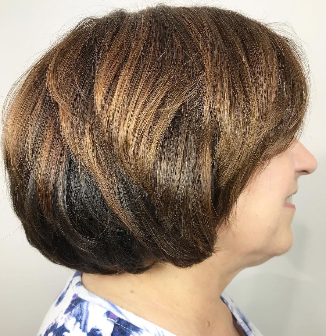 60 Trendiest Hairstyles And Haircuts For Women Over 50 In 2019 Inside Short Shaggy Brunette Bob Hairstyles (View 19 of 20)