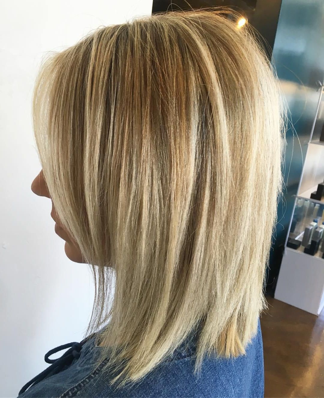 70 Perfect Medium Length Hairstyles For Thin Hair In 2019 For Razored Honey Blonde Bob Hairstyles (View 1 of 20)