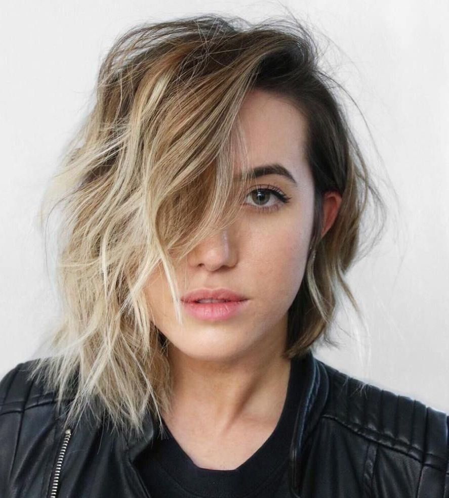 70 Winning Looks With Bob Haircuts For Fine Hair In 2019 Regarding Asymmetrical Shaggy Bob Hairstyles (View 5 of 20)