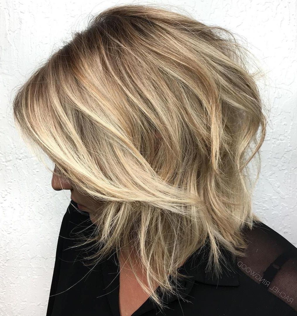 Best And Newest Bronde Shaggy Hairstyles With Feathered Layers In 20 Gorgeous Razor Cut Hairstyles For Sharp Ladies (View 16 of 20)