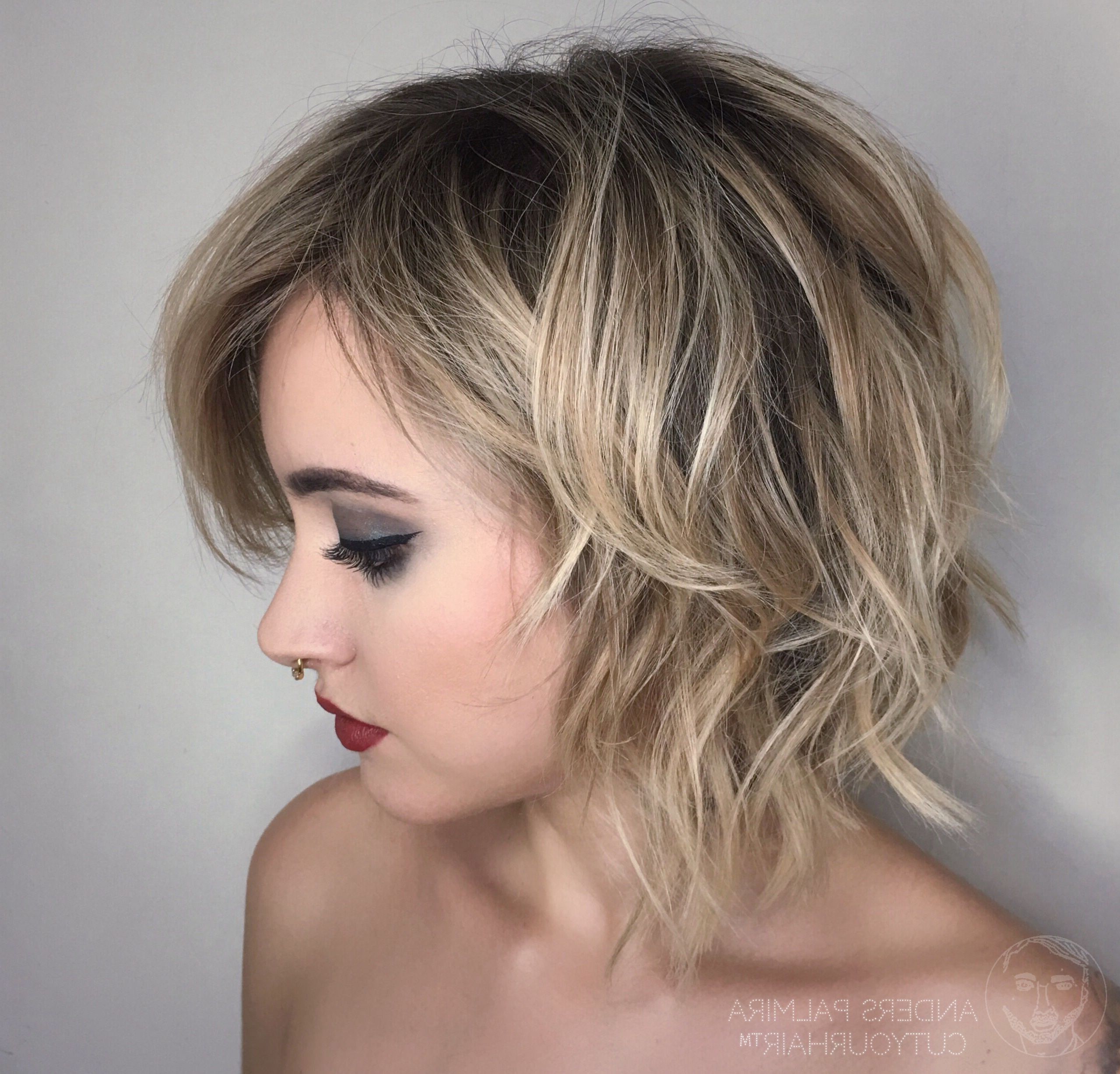 Current Shaggy Ombre Lob Hairstyles Intended For Aveda Wavy Long Blonde Bob Short Hair Beach Wave Medium (View 15 of 20)