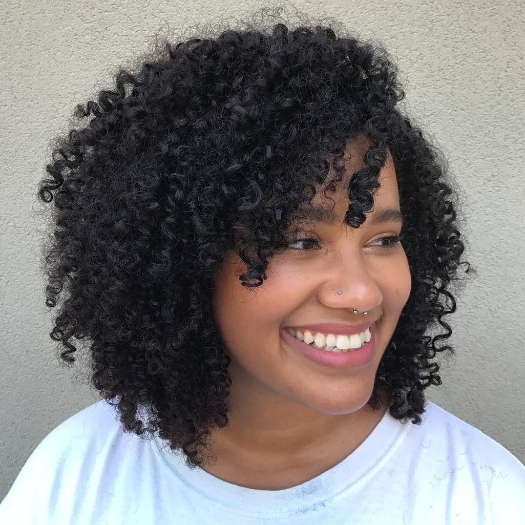 Famous Medium Layered Black Hairstyles For African American Layered Hairstyles With Bangs (View 20 of 20)