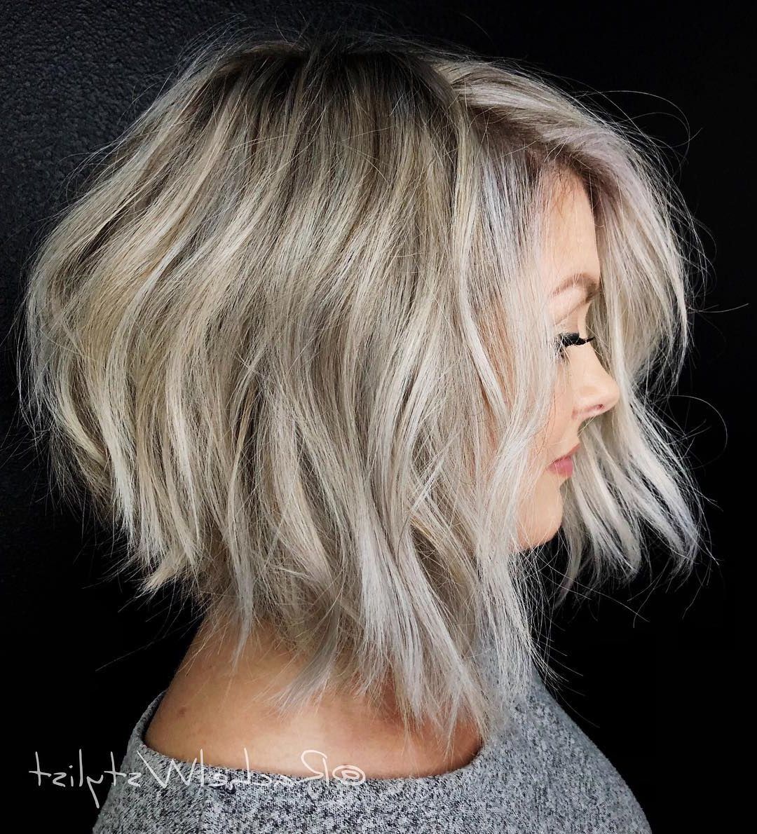 Find Your Best Bob Haircut For 2019 With Well Known Messy Razored Golden Blonde Bob Haircuts (View 3 of 20)