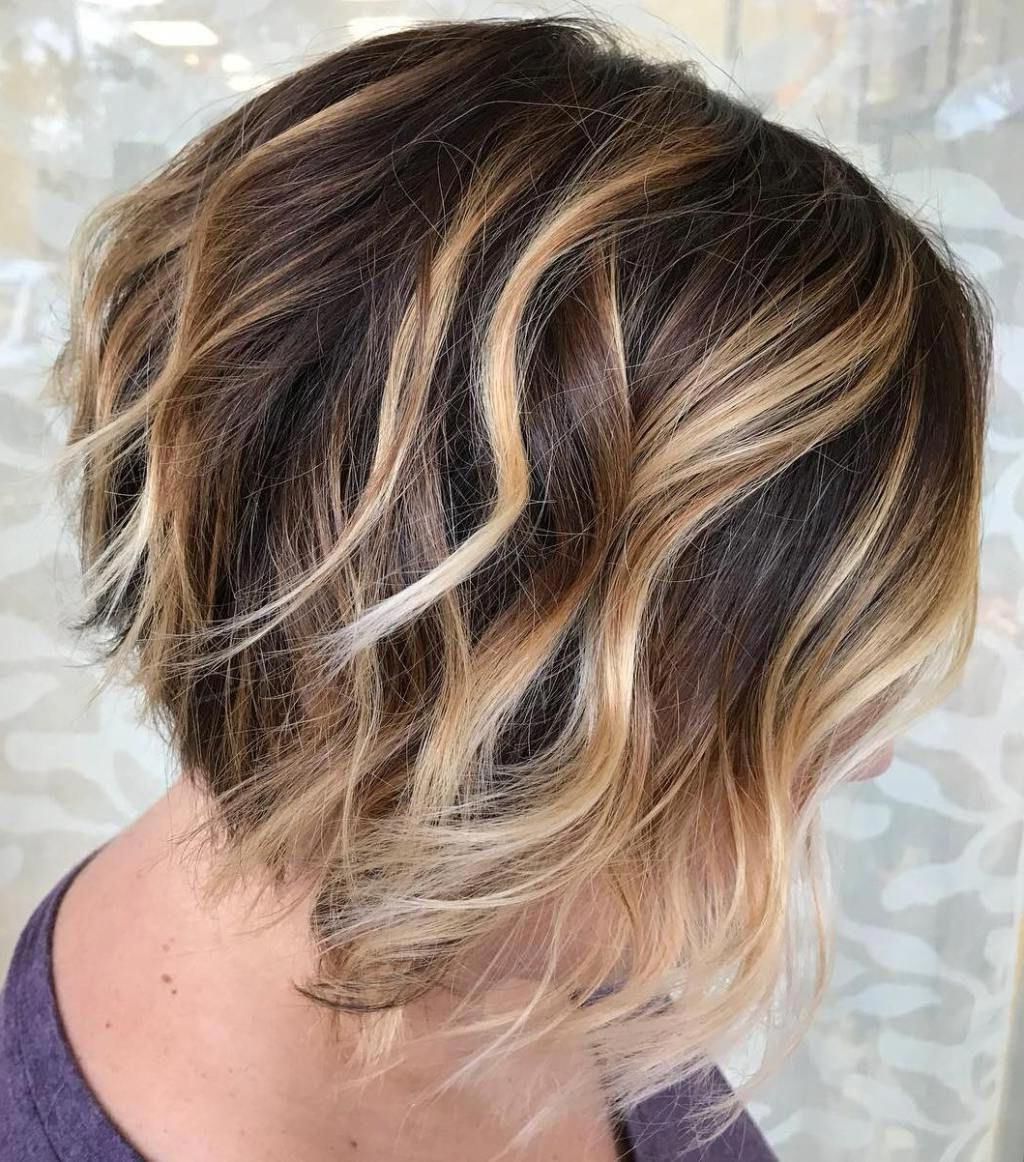 High Contrast Balayage For Short Textured Hair Inside Short Textured Hairstyles With Balayage (View 2 of 20)