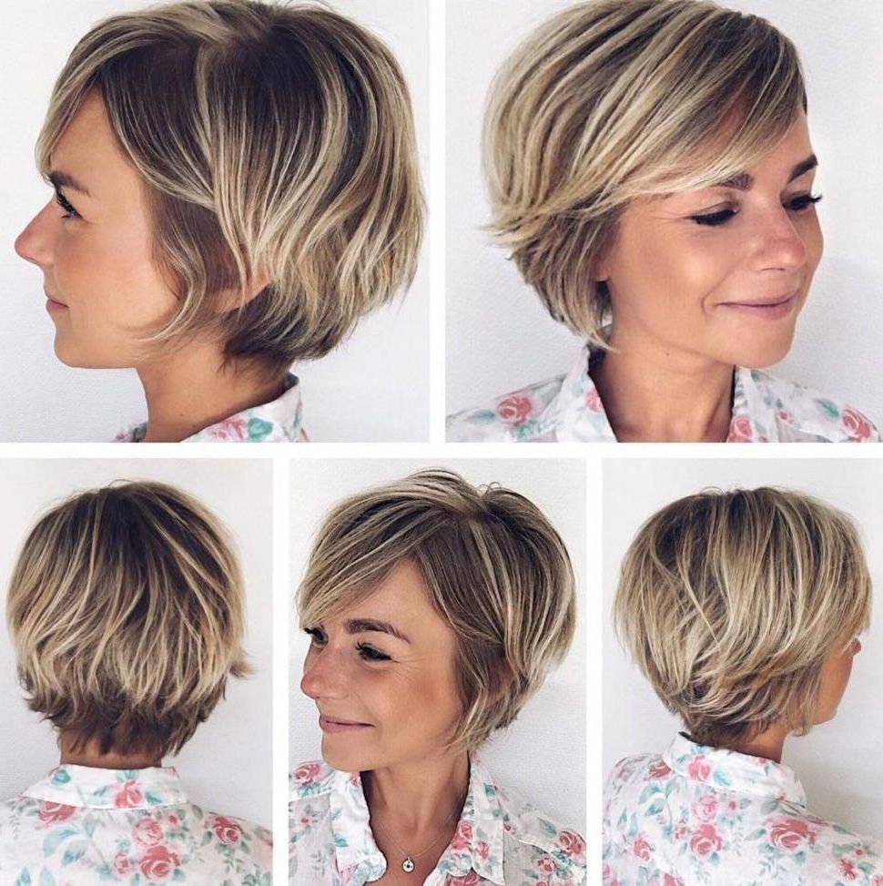Most Current Golden Bronde Sliced Bob Hairstyles For  (View 11 of 20)
