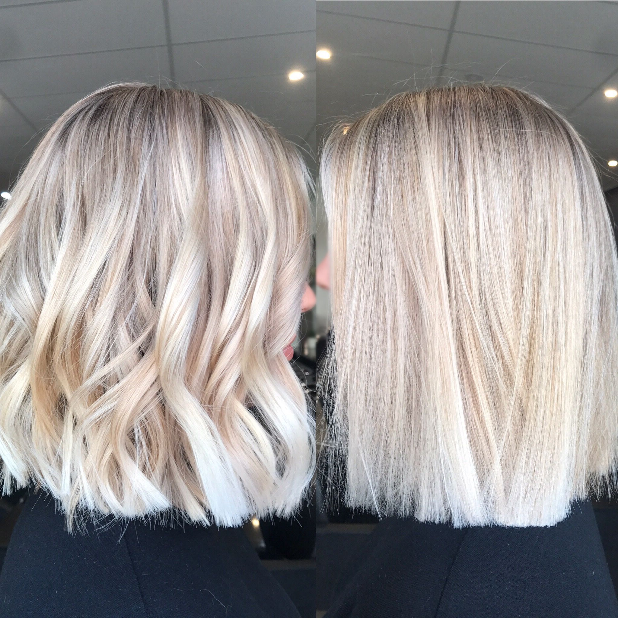 Most Current Textured Bronde Bob Hairstyles With Silver Balayage For Pin On Coiffure (View 7 of 20)