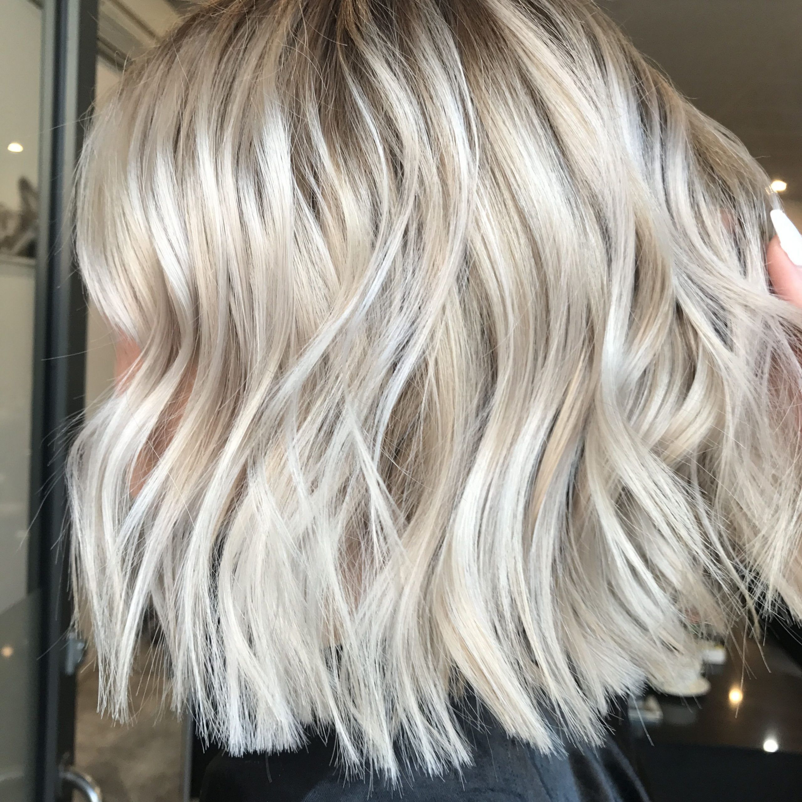 Most Current Textured Bronde Bob Hairstyles With Silver Balayage Within Blonde Balayage, Long Hair, Cool Girl Hair ✌️ Lived In (View 3 of 20)