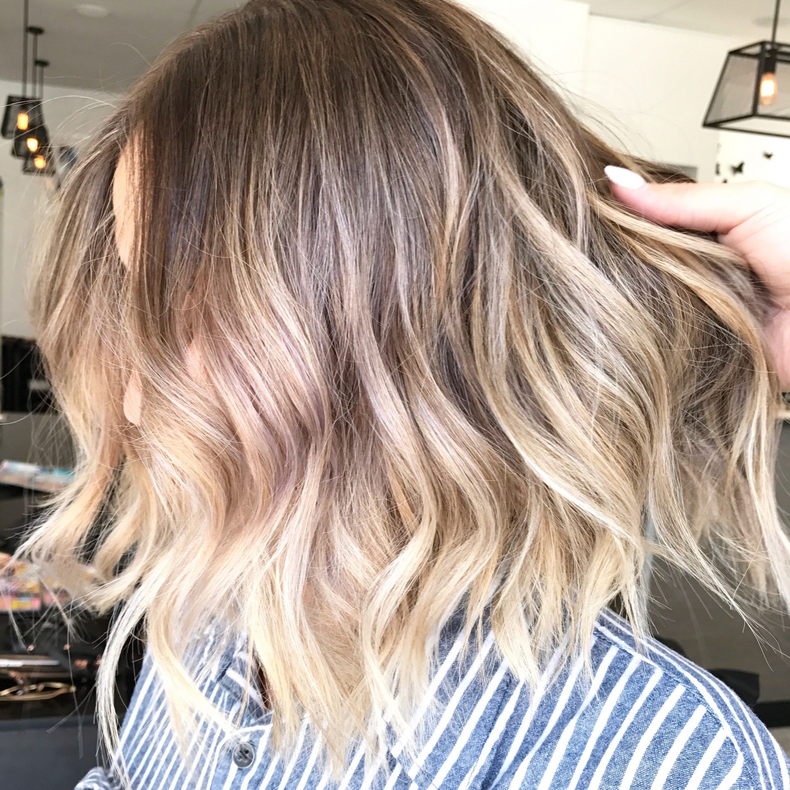 Most Recently Released Textured Bronde Bob Hairstyles With Silver Balayage With Regard To Blonde Balayage Short Lob Multidimensional Colour Lived In (View 8 of 20)