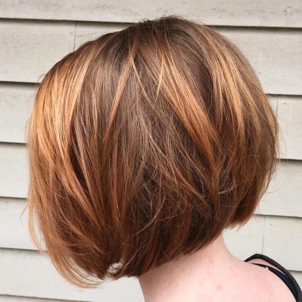 Pin On Hair Styles Regarding Short Chocolate Bob Hairstyles With Feathered Layers (View 5 of 20)