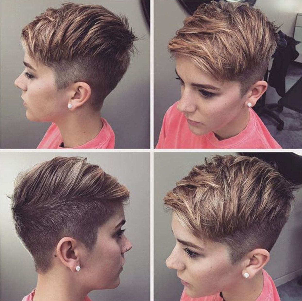 Pinrita Sanchez On Hair In 2019 | Short Hair Styles With Short Tapered Pixie Upwards Hairstyles (View 9 of 20)