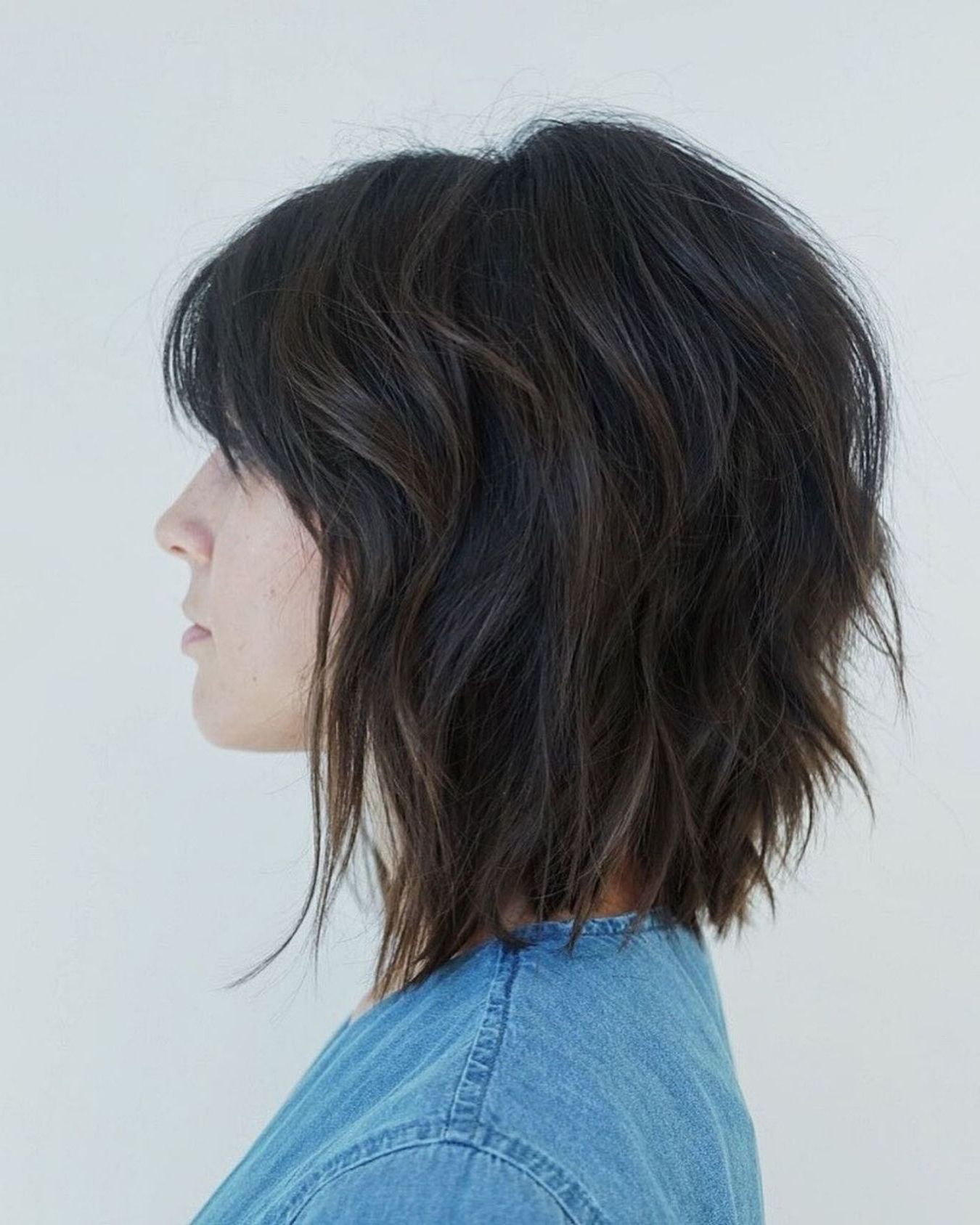 Popular Cute Sliced Brunette Shaggy Haircuts Pertaining To Pin On Haircuts (View 1 of 20)