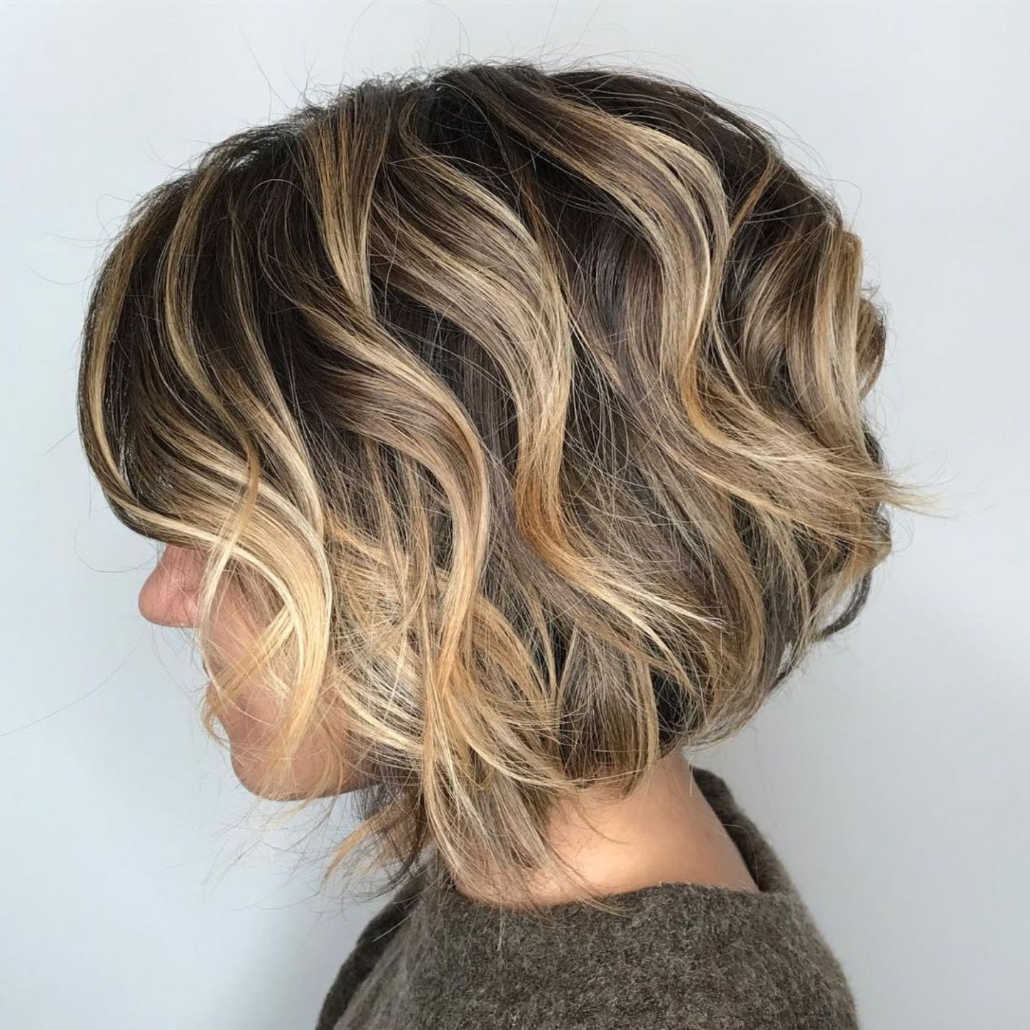 Preferred Curly Bronde Haircuts With Choppy Ends For 60 Layered Bob Styles: Modern Haircuts With Layers For Any (View 3 of 20)