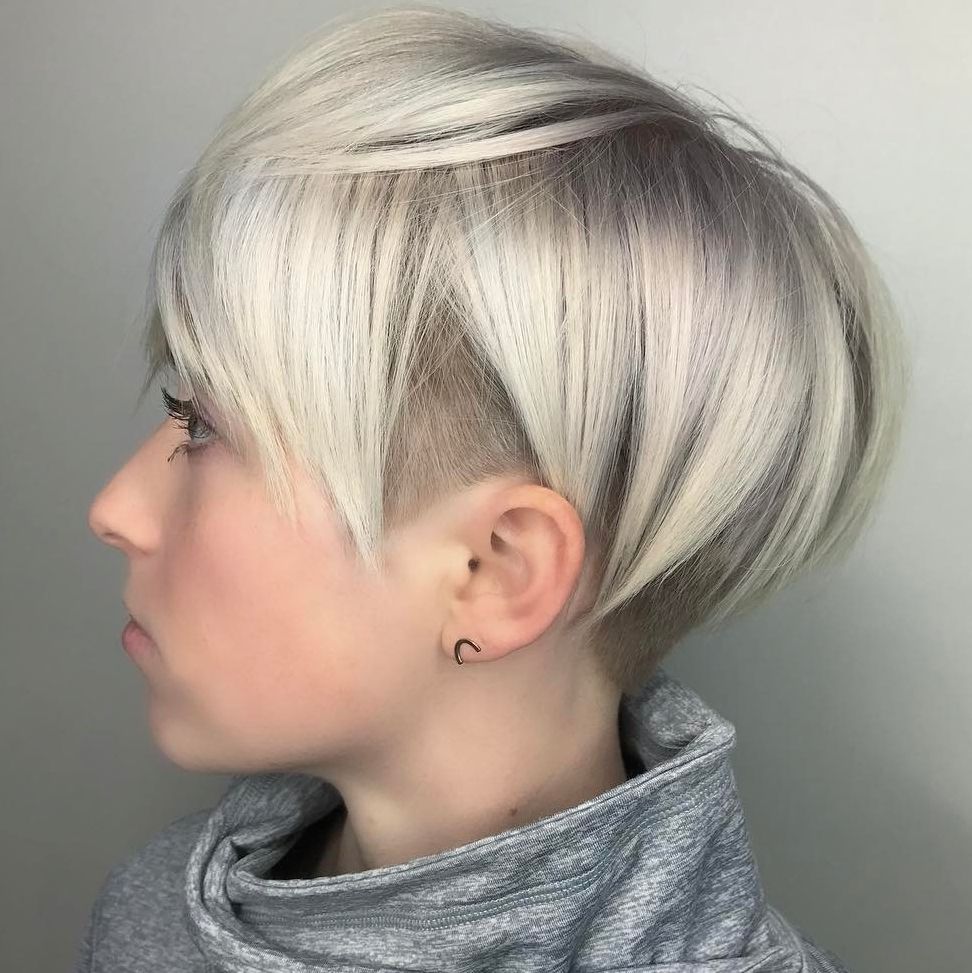 Preferred Edgy Platinum Feathered Shag Haircuts Inside 45 Short Hairstyles For Fine Hair To Rock In  (View 2 of 20)