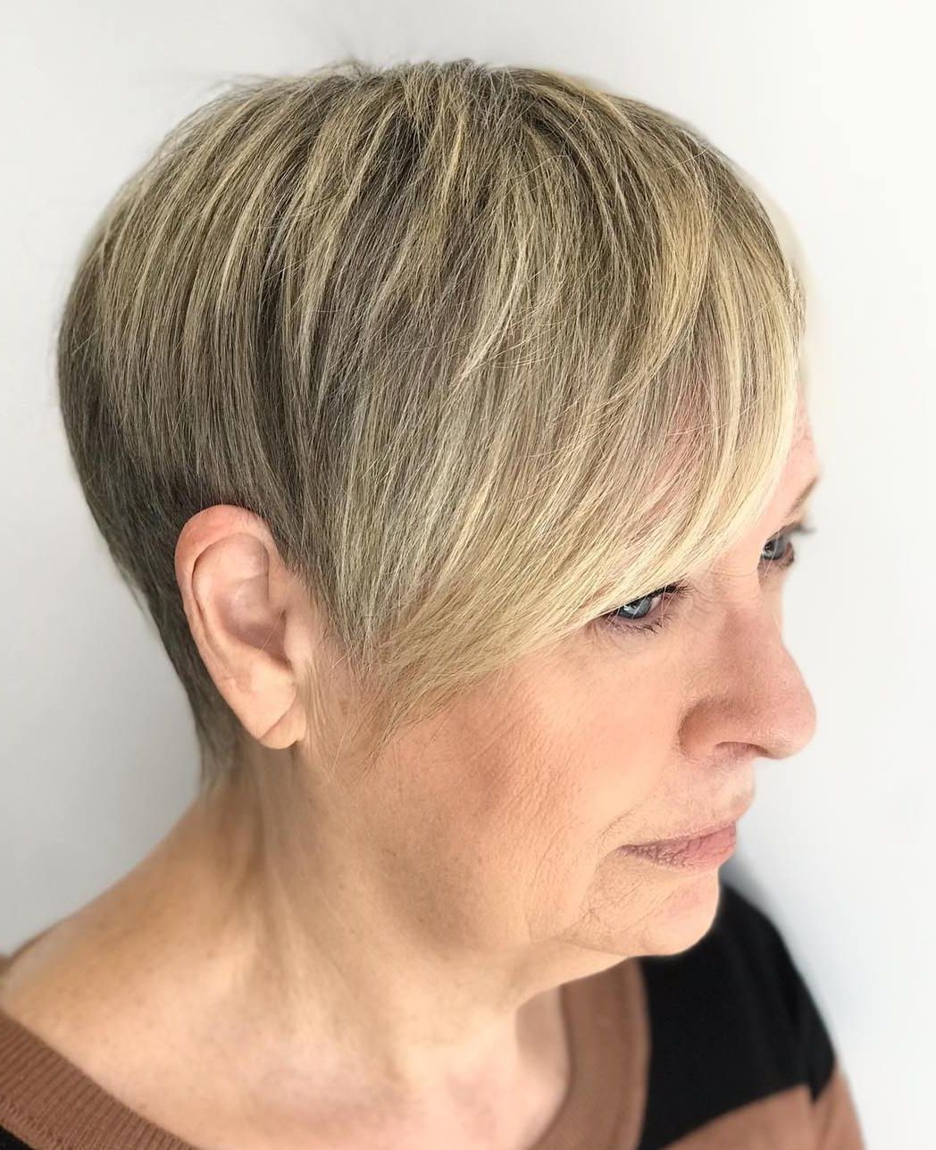 Short Hairstyles And Haircuts For Women Over 50 To Sport In 2019 With Regard To Two Tone Feathered Pixie Haircuts (View 9 of 20)