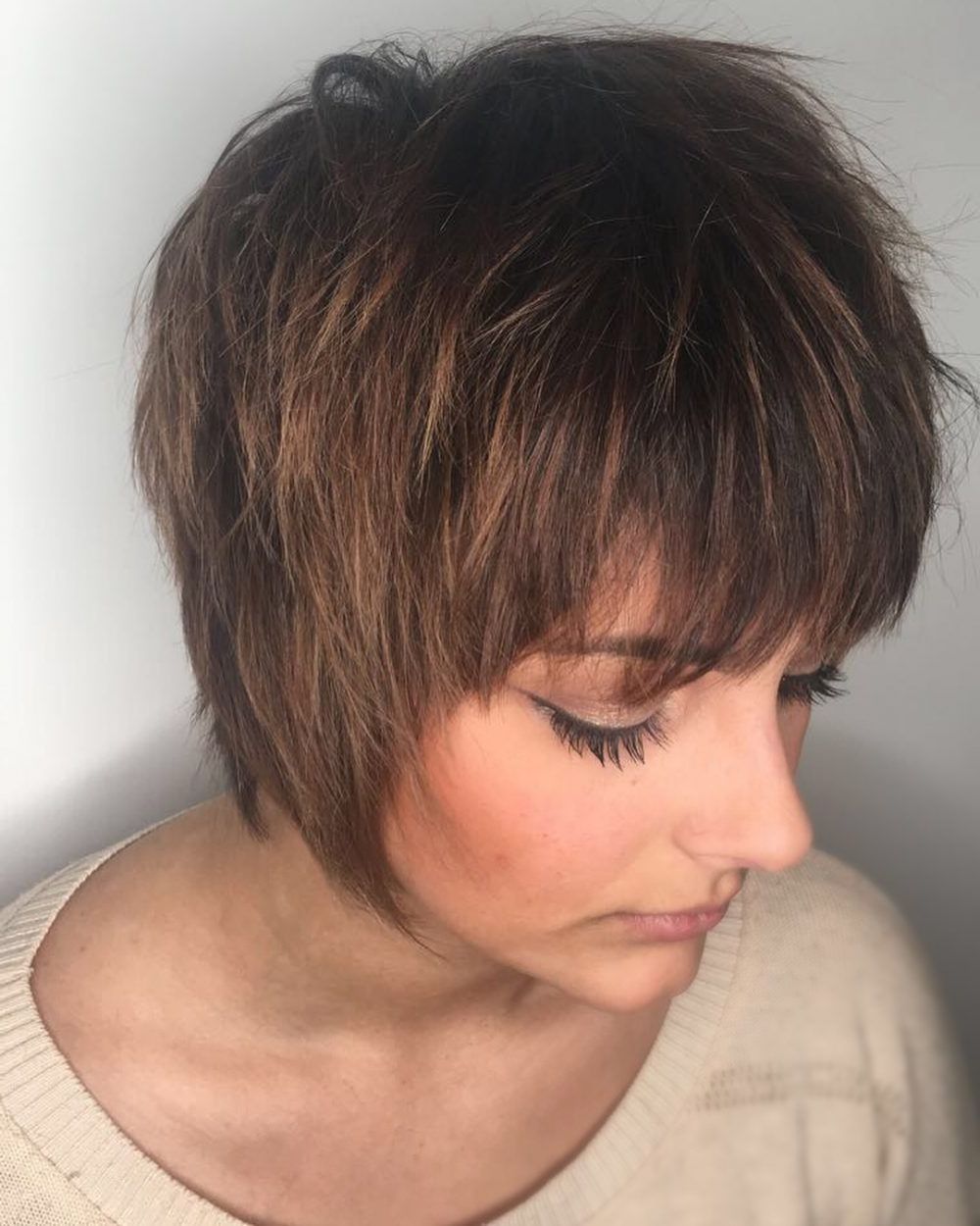Top 25 Short Shag Haircuts Of 2019 For Shaggy Pixie Haircuts With Bangs (View 8 of 20)