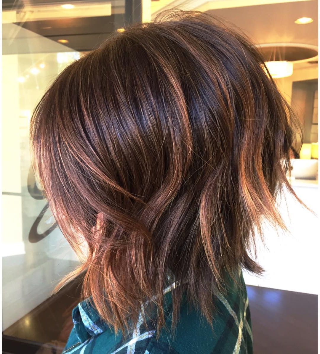 Well Known Layered Copper Brown Haircuts For Thick Hair Intended For 10 Super Cute And Easy Medium Hairstyles  (View 12 of 20)