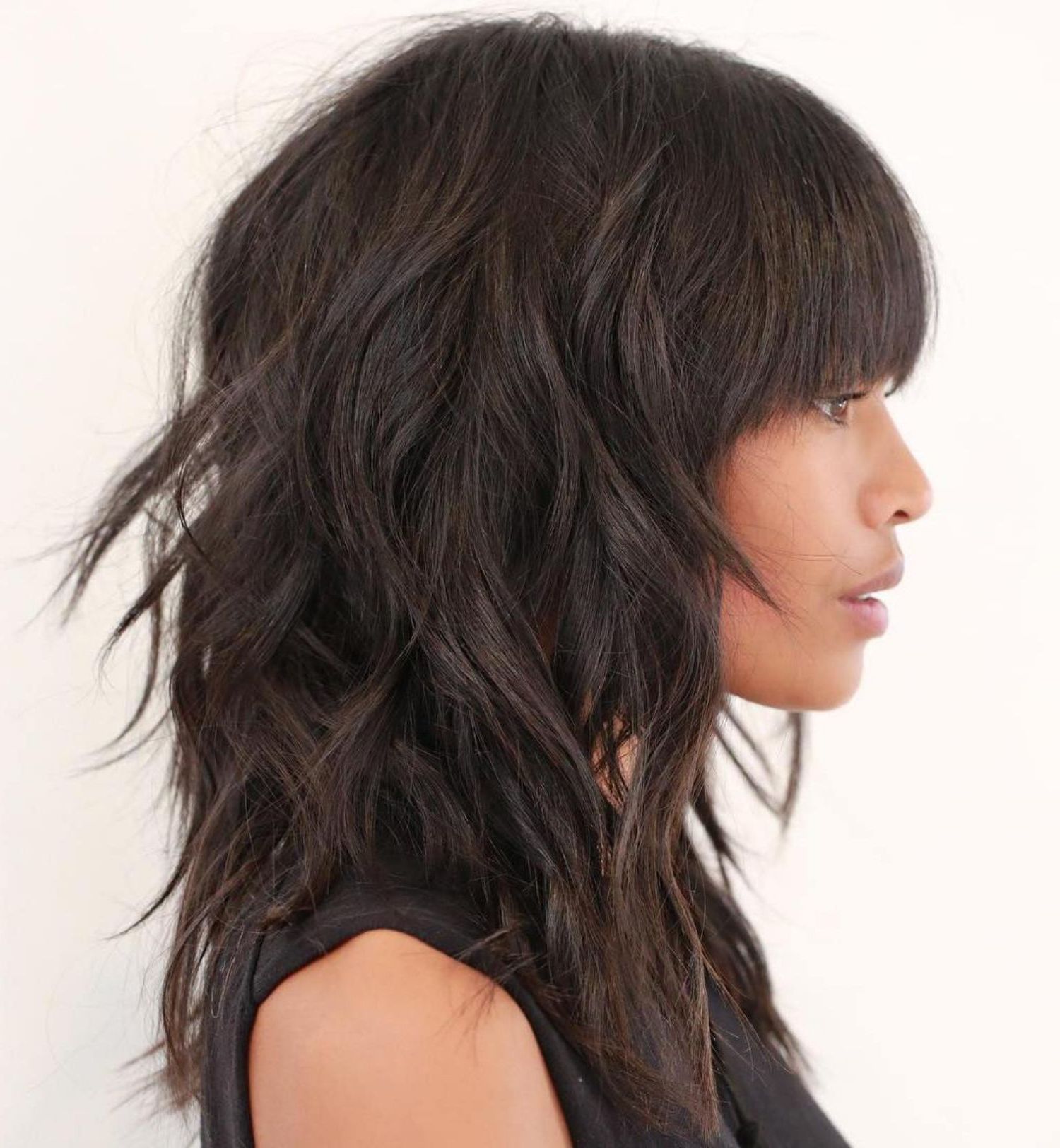 Widely Used Long Wispy Brunette Shag Haircuts In Pin On Fashion (View 7 of 20)