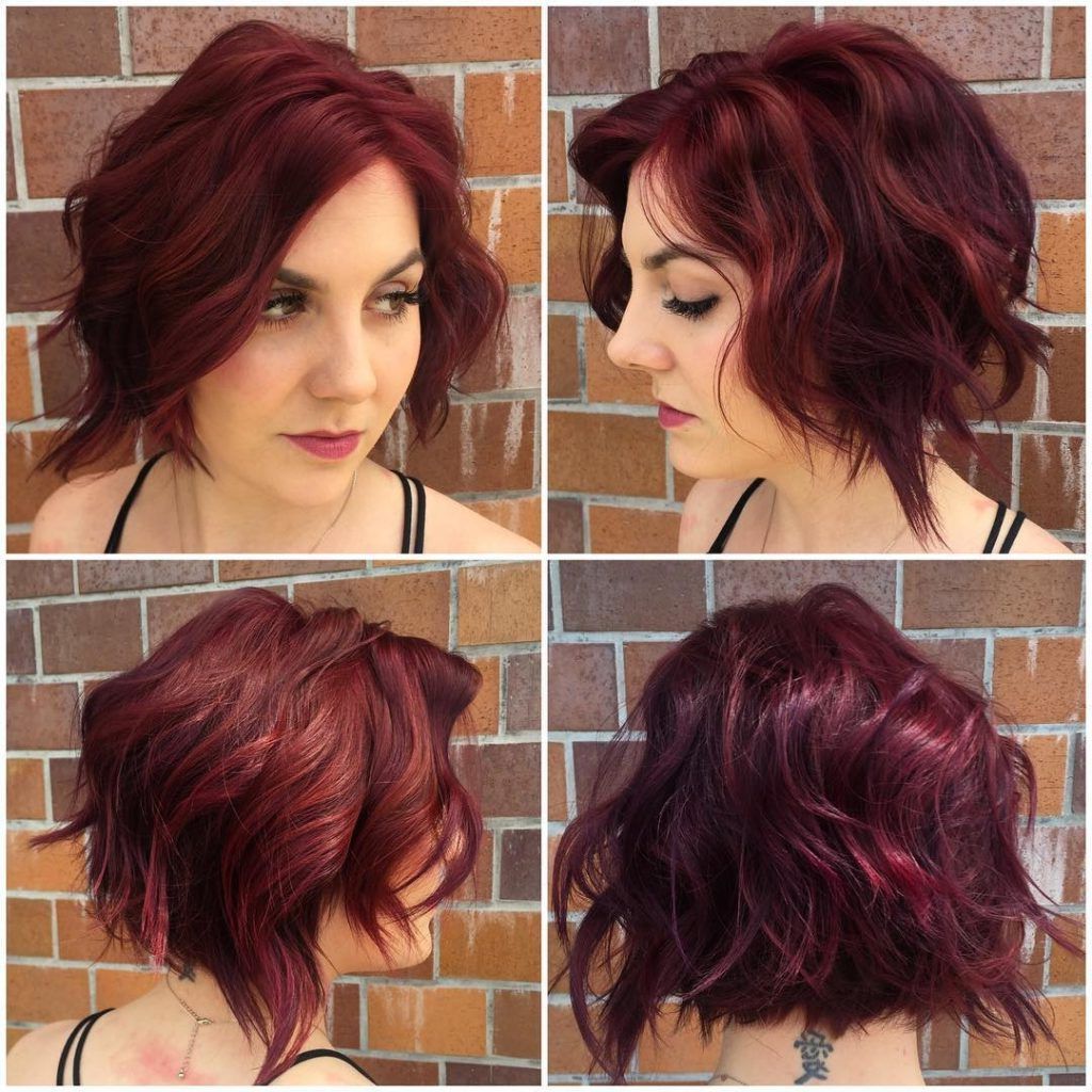 Women's Messy Waves On Angled Textured Bob With Face Framing Pertaining To Short Bob Hairstyles With Textured Waves (Gallery 20 of 20)