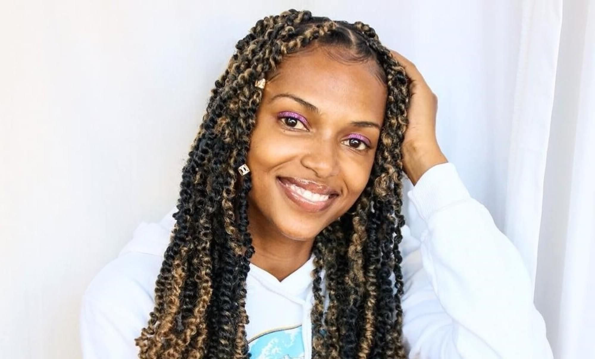 2020 Center Part Braid Hairstyles With Regard To 20 Beautiful Passion Twists Braids Hairstyles (View 9 of 20)
