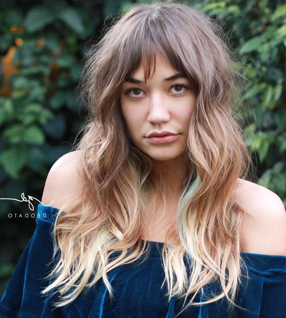 35 Instagram Popular Ways To Pull Off Long Hair With Bangs Within Fashionable Edgy Face Framing Bangs Hairstyles (View 15 of 20)
