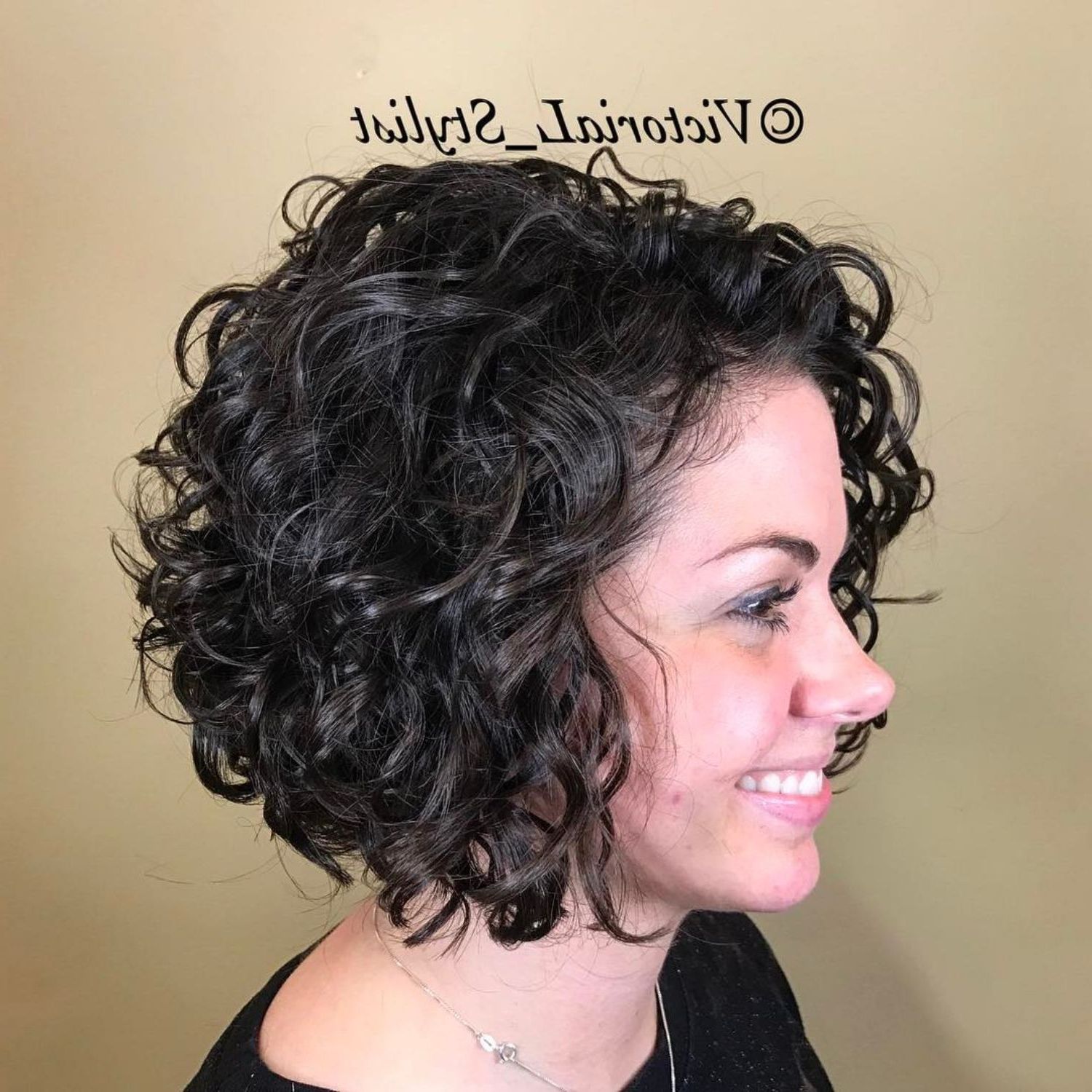 65 Different Versions Of Curly Bob Hairstyle (View 2 of 20)