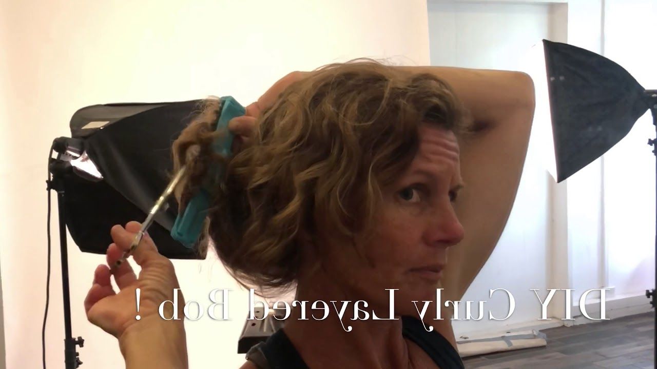 Advanced Diy Layered Bob On Natural Curly Hair! For Well Known Naturally Curly Bob Hairstyles (View 13 of 20)