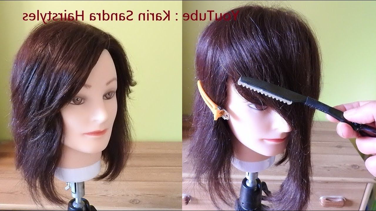 How To Cut Long Bangs On The  Side With Razor (View 16 of 20)