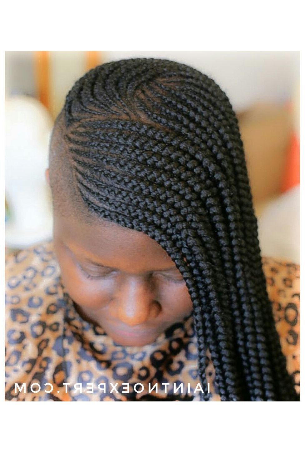 Most Popular Side Shaved Cornrows Braids Hairstyles In Natural Hair, Shaved Sides, Protective Styles, Braids (View 12 of 21)