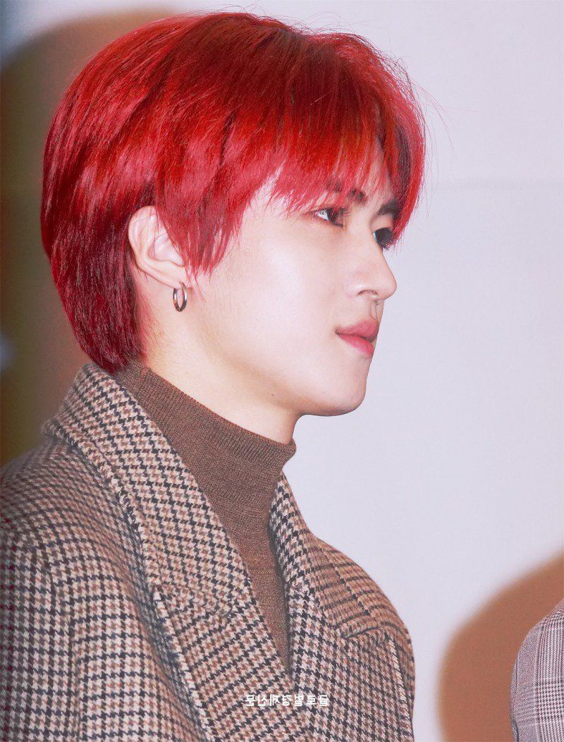 Most Recent Pageboy Maroon Red Pixie Haircuts In Yan An Pics On Twitter: "yan An With Red Hair 🔥… " (View 11 of 20)