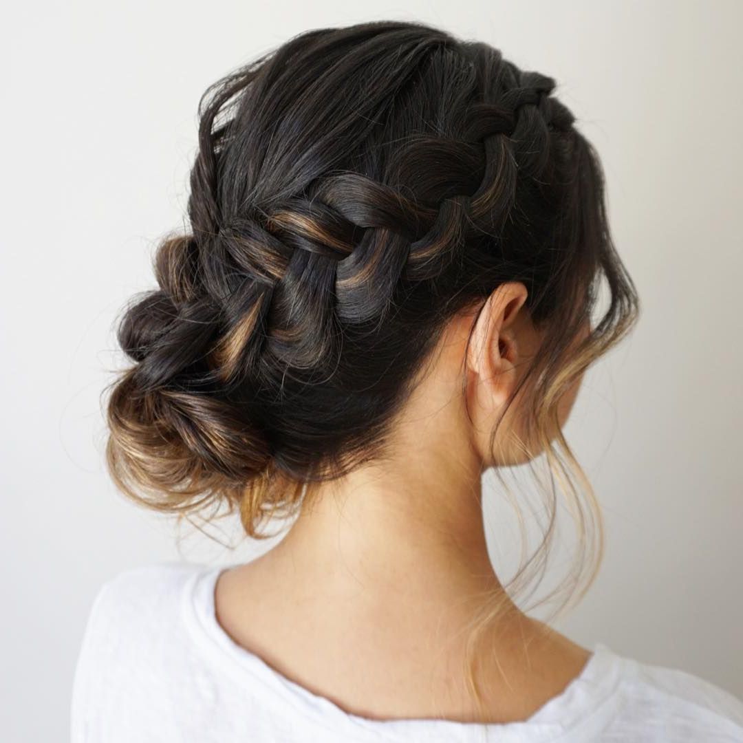 Most Recent Plaited Low Bun Braid Hairstyles For 50 Braided Wedding Hairstyles We Love (View 13 of 20)