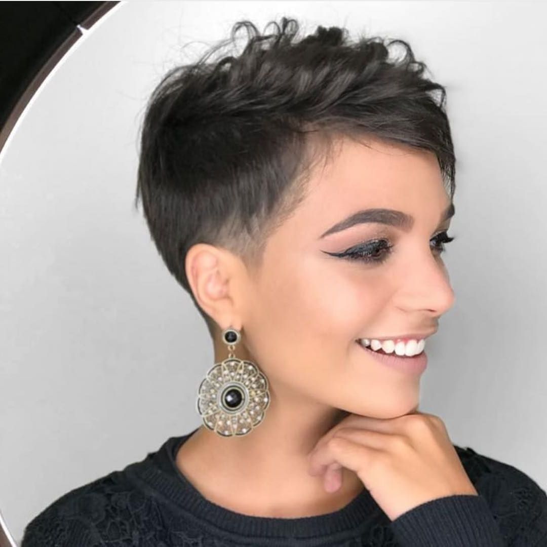 Newest Edgy &amp; Chic Short Curls Pixie Haircuts With Best Practicality Pixie Haircut Ideas, Best Short Hair For (View 3 of 20)