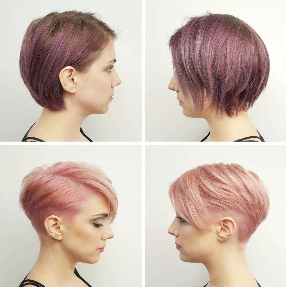 Pin On Hair Goals Throughout Most Up To Date Edgy Textured Pixie Haircuts With Rose Gold Color (View 5 of 20)