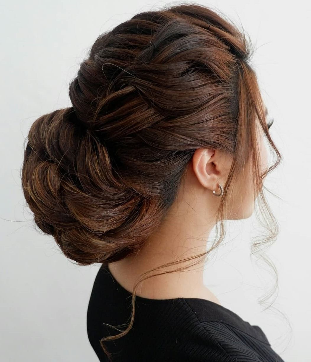 Popular Halo Braid Hairstyles With Long Tendrils Throughout 30 Picture Perfect Updos For Long Hair Everyone Will Adore (View 15 of 20)