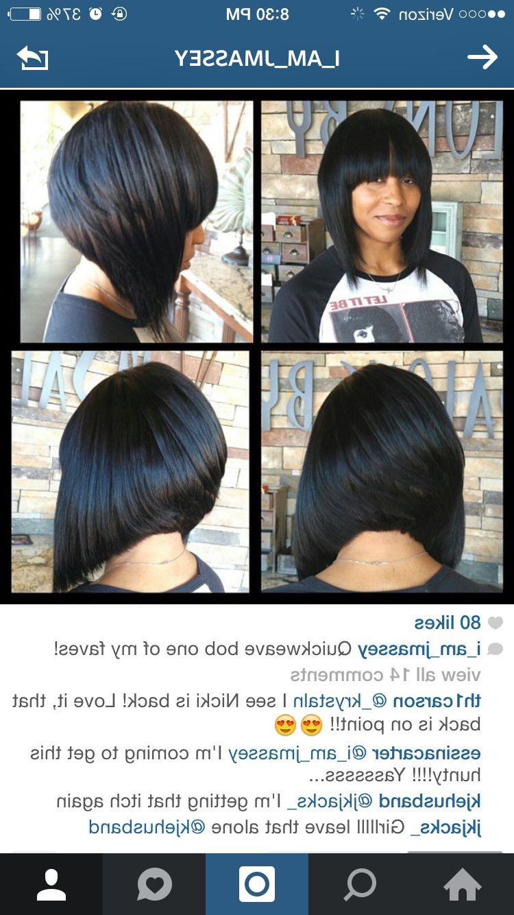 Quick Weave Hairstyles, Bob Hairstyles (View 15 of 20)