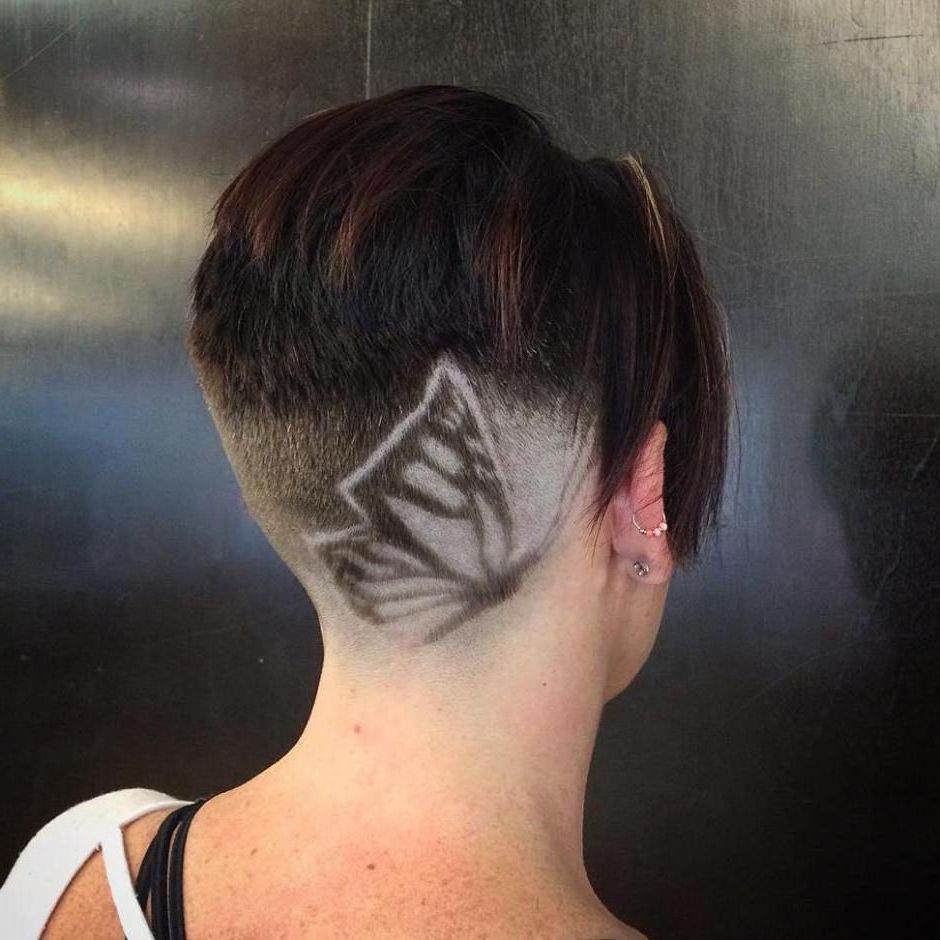 Shaved Hair Designs Within Fashionable Shaved Undercuts (View 13 of 20)