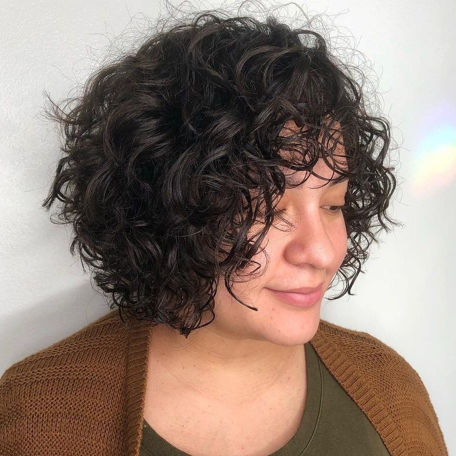 Short Curly Pertaining To Popular Cute Short Curly Bob Hairstyles (View 1 of 20)