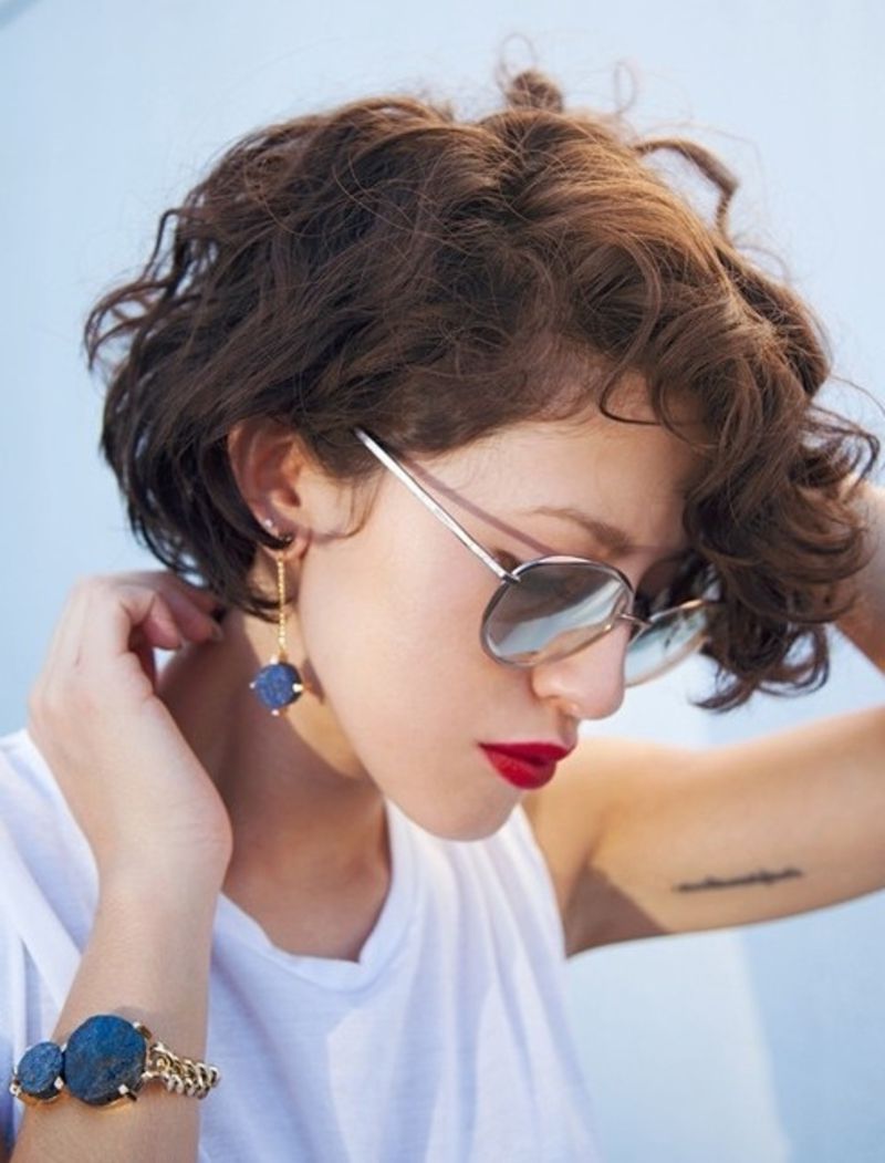 Well Liked Edgy &amp; Chic Short Curls Pixie Haircuts For 28 #super Chic Curly Hairstyles For Short Hair  In  (View 9 of 20)