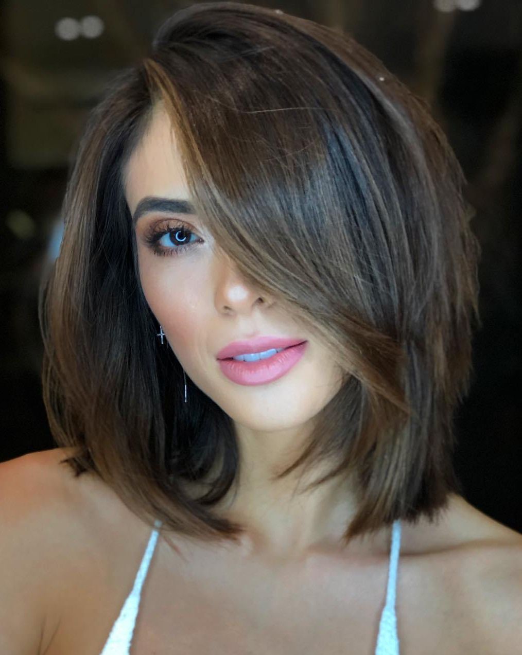 35 Stunning Ways To Wear Long Bob Haircuts In 2020 With Well Known Long Feathered Bangs Hairstyles With Inverted Bob (View 19 of 20)