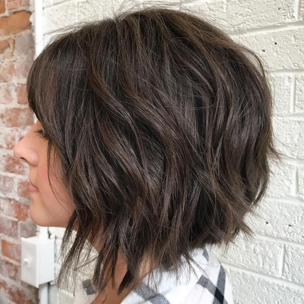 Pin On Good Hair!!! Within Popular Feathered Bangs Hairstyles With A Textured Bob (Gallery 20 of 20)