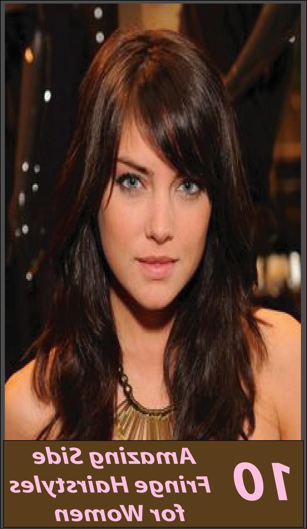 Pin On Hairstyles & Beauty Inside Most Up To Date One Side Bangs Hairstyles With Feather Effect (View 3 of 20)